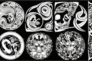 Life and death - 24 - mythical tattoo idea
