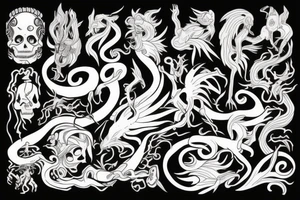 Life and death - 24 - mythical tattoo idea
