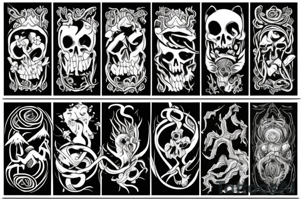 Life and death - 24 - mythical - small to medium tattoo idea Life and death - 24 - mythical - small to medium tattoo idea
