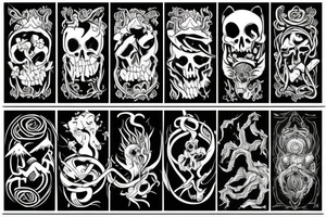 Life and death - 24 - mythical - small to medium tattoo idea
