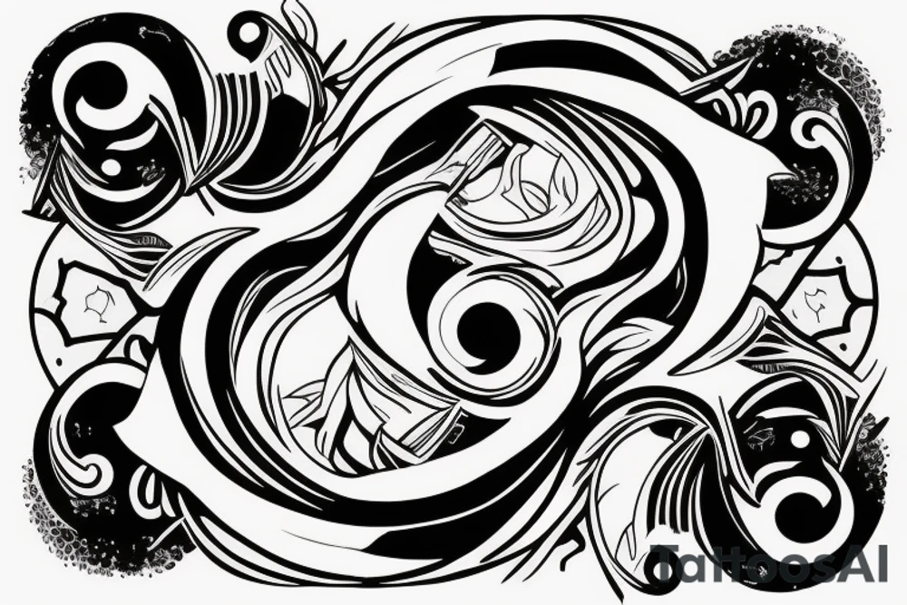 It should have yin and Yang and should contain some ways of 24 tattoo idea