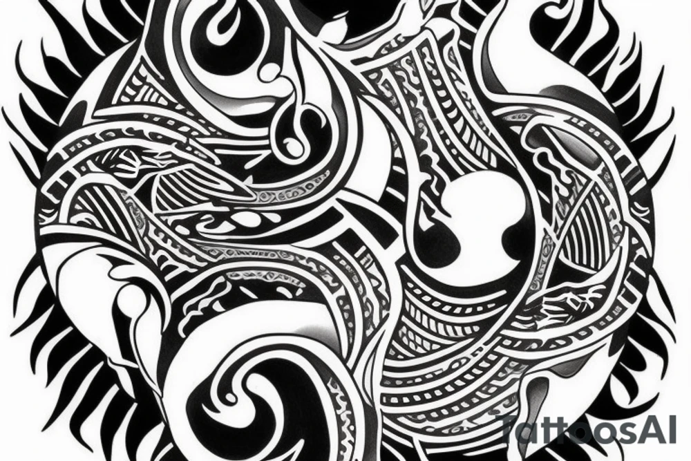 It should have yin and Yang and should contain some ways of 24 tattoo idea