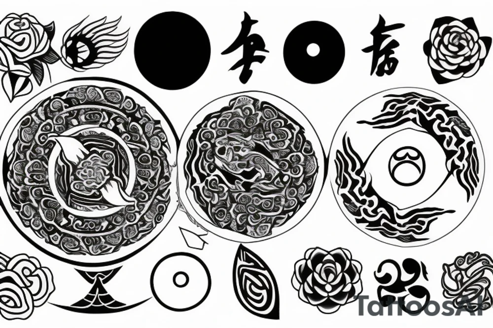 It should have yin and Yang and should contain some ways of 24 tattoo idea