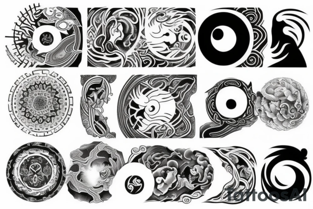It should have yin and Yang and should contain some ways of 24 tattoo idea