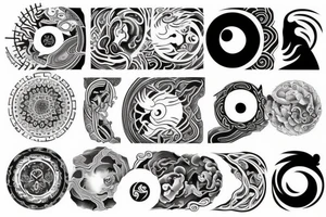 It should have yin and Yang and should contain some ways of 24 tattoo idea