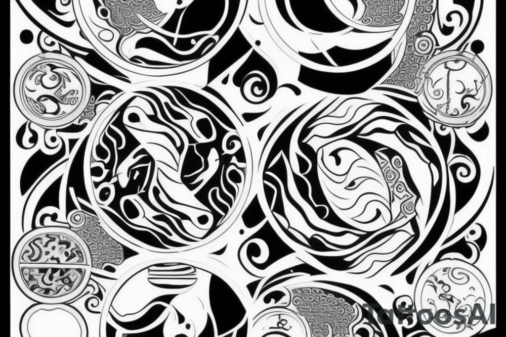 It should have yin and Yang and should contain some ways of 24 and small tattoo idea