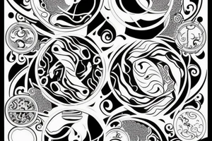 It should have yin and Yang and should contain some ways of 24 and small tattoo idea