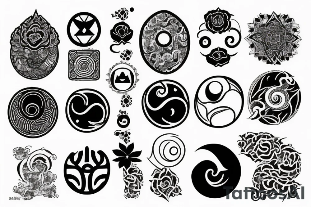It should have yin and Yang and should contain some ways of 24 and small tattoo idea
