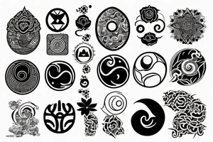 It should have yin and Yang and should contain some ways of 24 and small tattoo idea