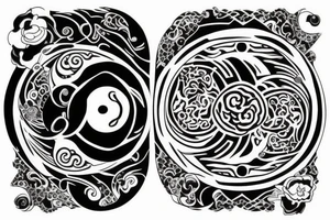 It should have yin and Yang and should contain some ways of 24 and small tattoo idea