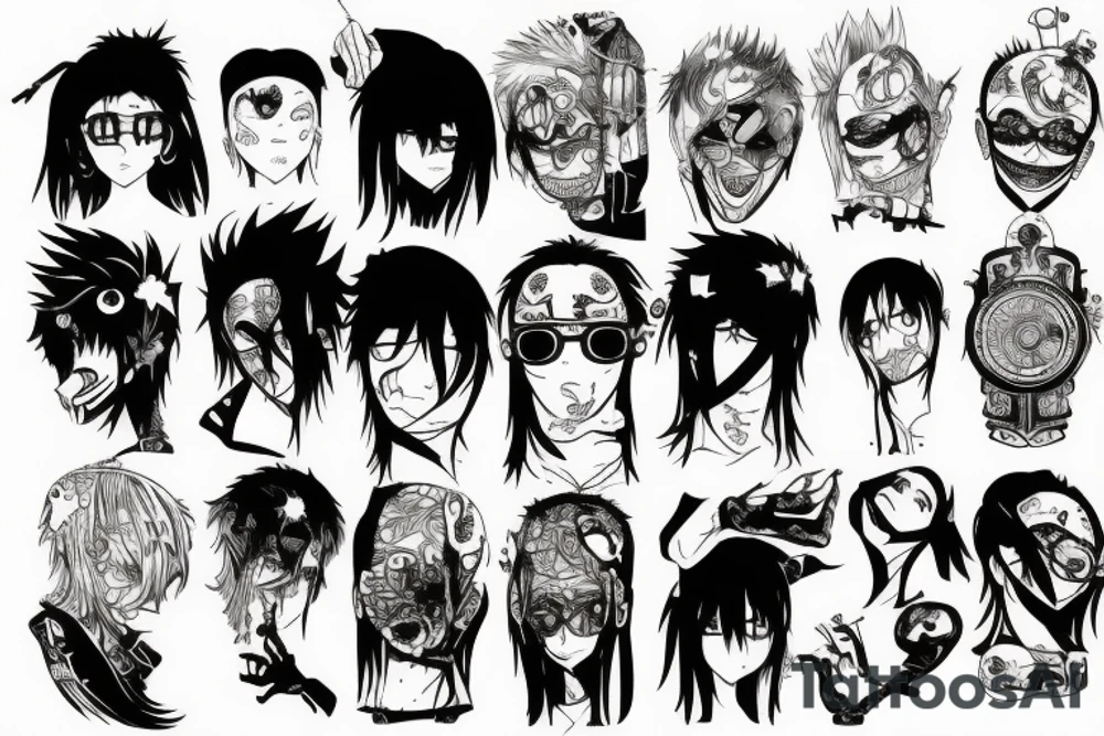 frames from manga chainsaw man full hand tattoo idea frames from manga chainsaw man full hand tattoo idea