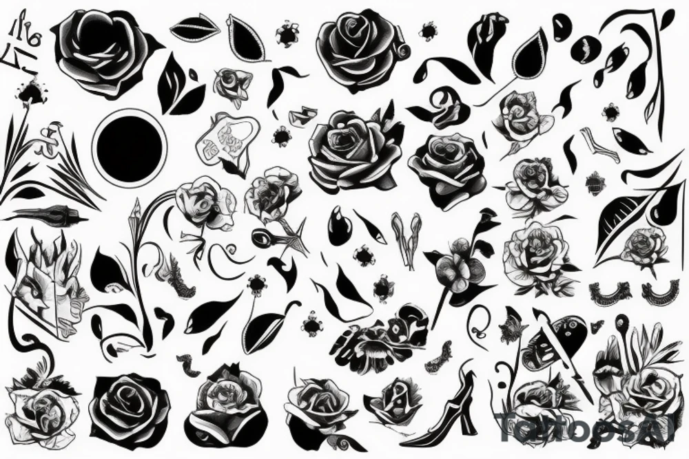 Рукав с демонами tattoo idea