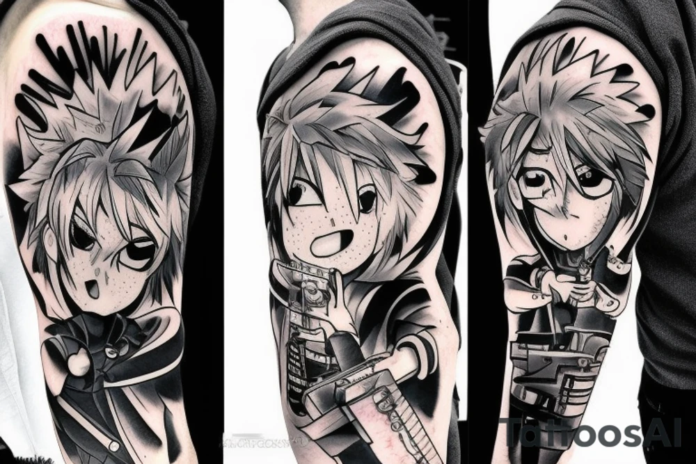 anime 
Chainsaw Man tattoo idea
