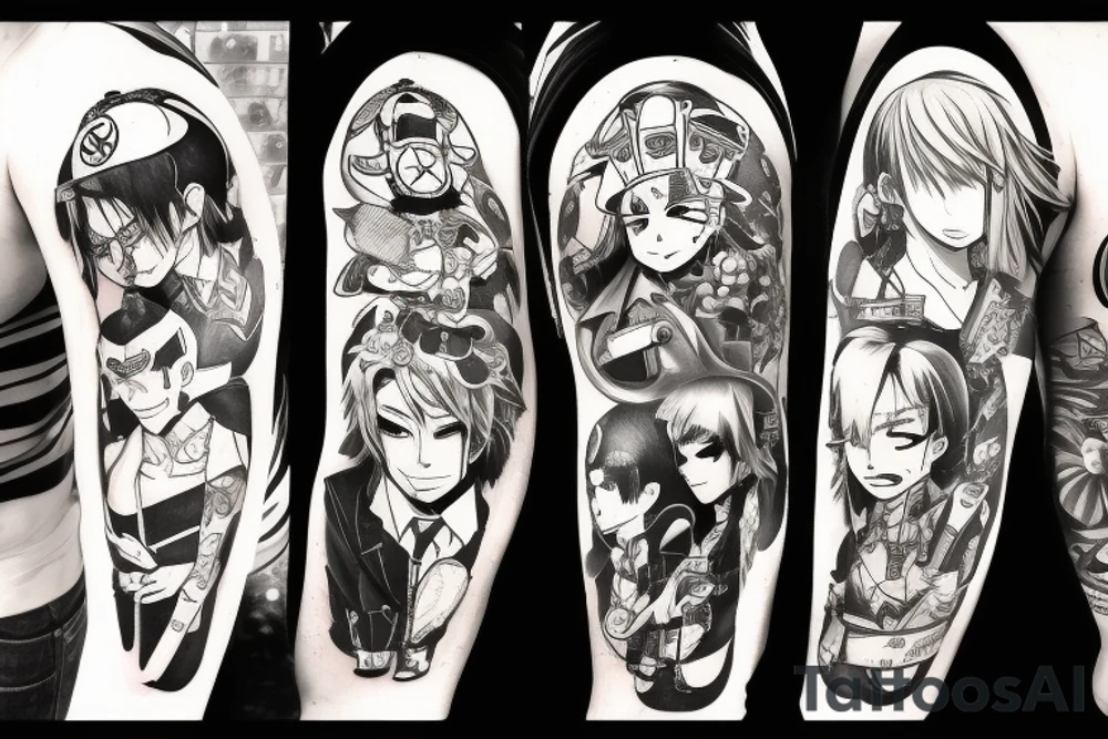 anime 
Chainsaw Man tattoo idea
