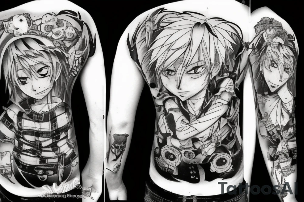 anime 
Chainsaw Man tattoo idea