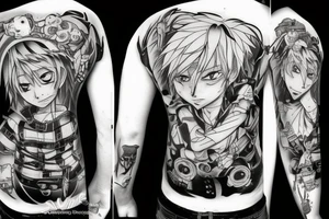 anime 
Chainsaw Man tattoo idea