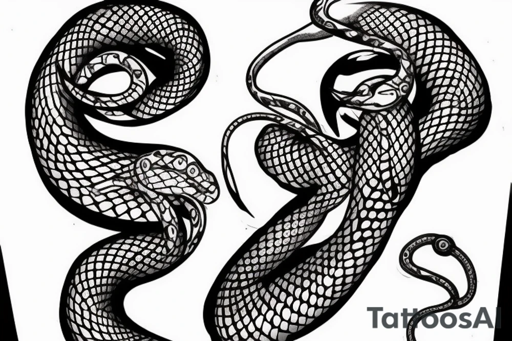 Snake and medicine tattoo idea