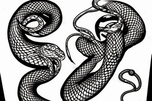 Snake and medicine tattoo idea