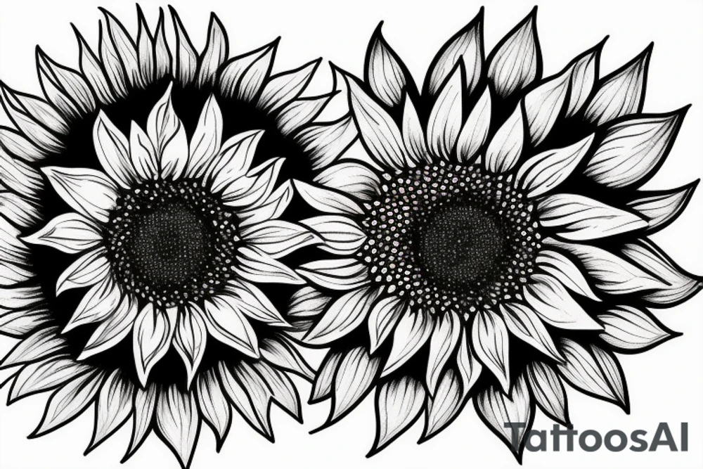 Sunflower tattoo idea