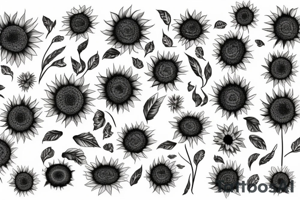 Sunflower tattoo idea