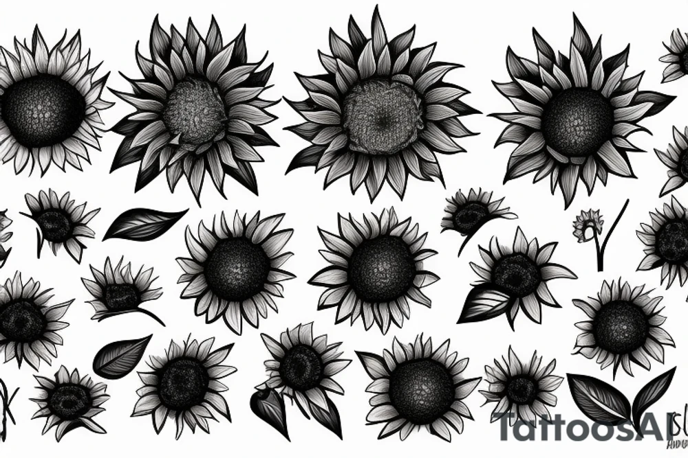 Sunflower tattoo idea