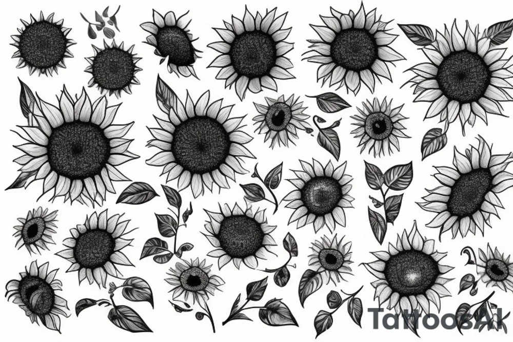 Sunflower tattoo idea