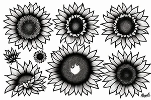 Sunflower tattoo idea