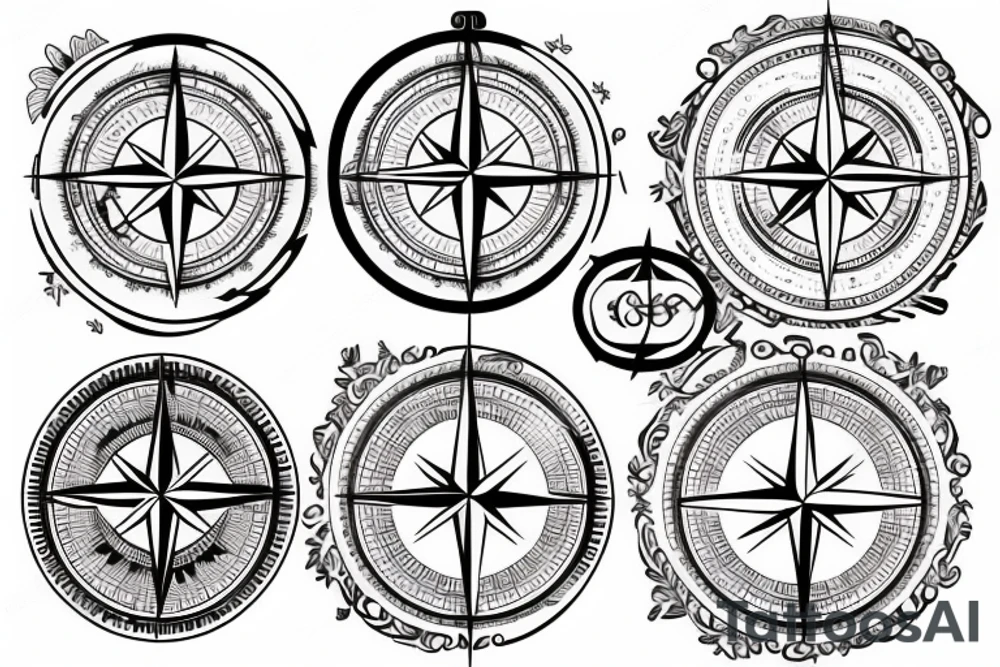 Compass tattoo idea