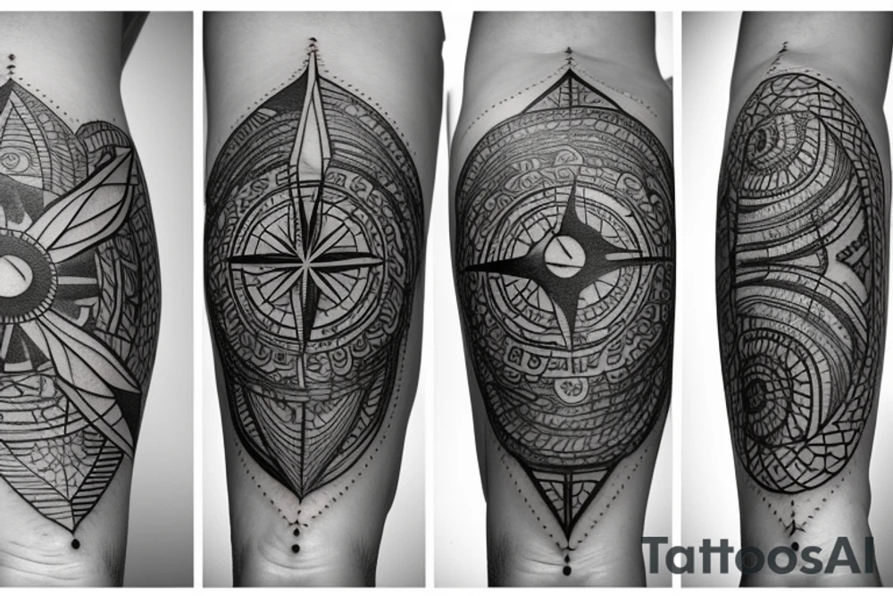 Compass tattoo idea