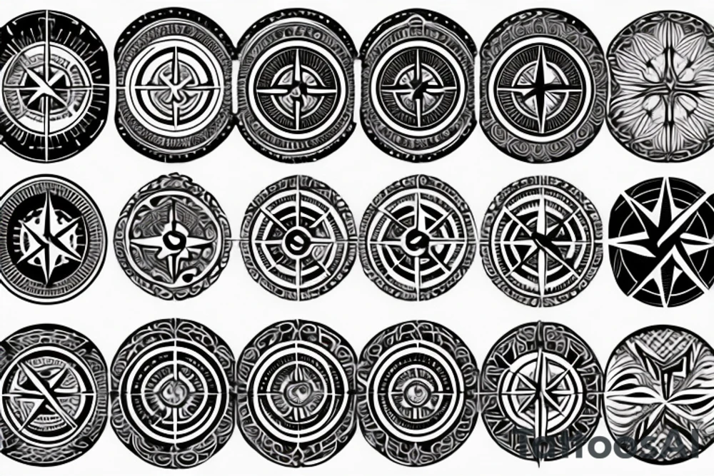 Compass tattoo idea