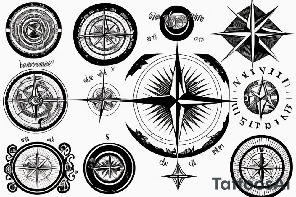 Compass tattoo idea