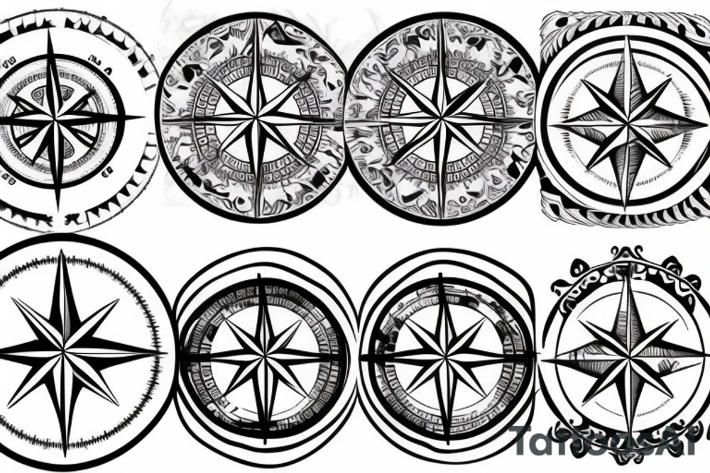 Compass tattoo idea