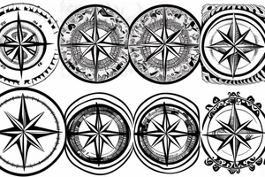 Compass tattoo idea