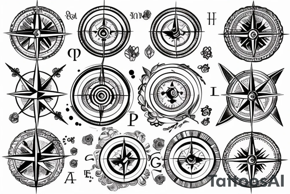 Compass tattoo idea