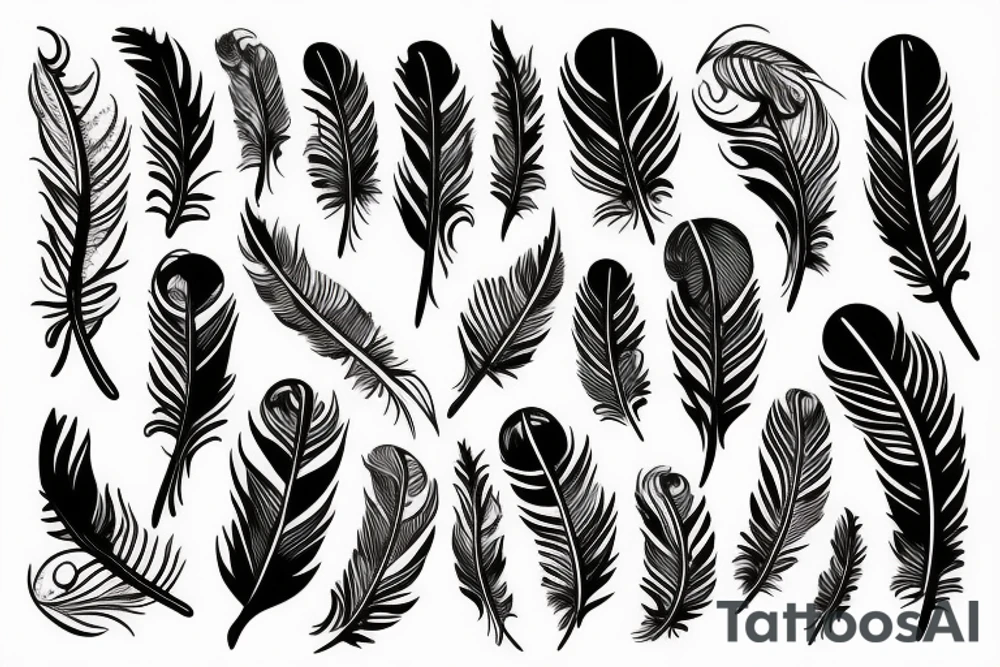 Feather tattoo idea