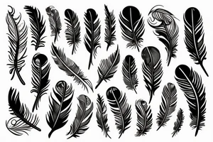 Feather tattoo idea