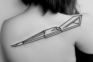 Paper airplane tattoo idea
