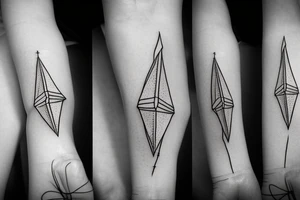 Paper airplane tattoo idea