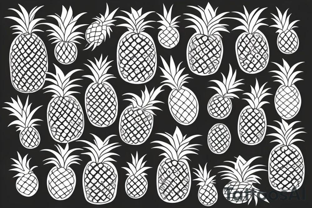Pineapple tattoo idea