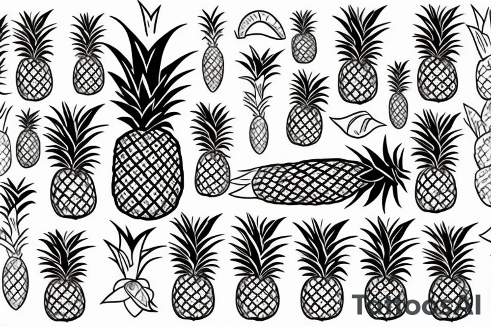 Pineapple tattoo idea