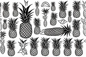 Pineapple tattoo idea