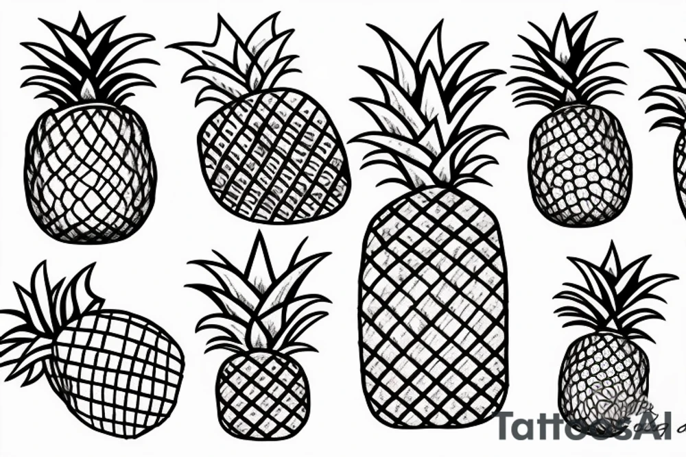 Pineapple tattoo idea