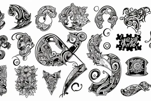 Puzzle piece tattoo idea