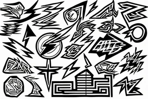 Lightning bolt tattoo idea