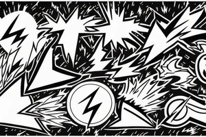 Lightning bolt tattoo idea