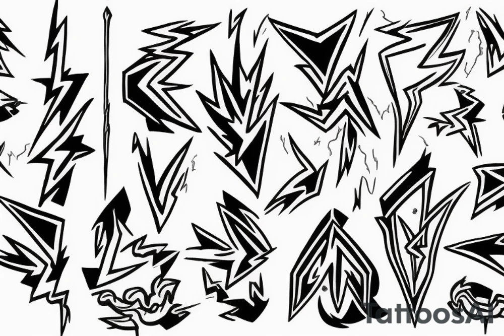 Lightning bolt tattoo idea