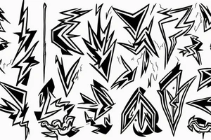 Lightning bolt tattoo idea