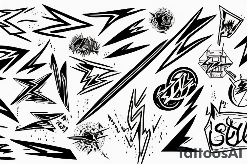Lightning bolt tattoo idea