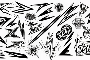 Lightning bolt tattoo idea