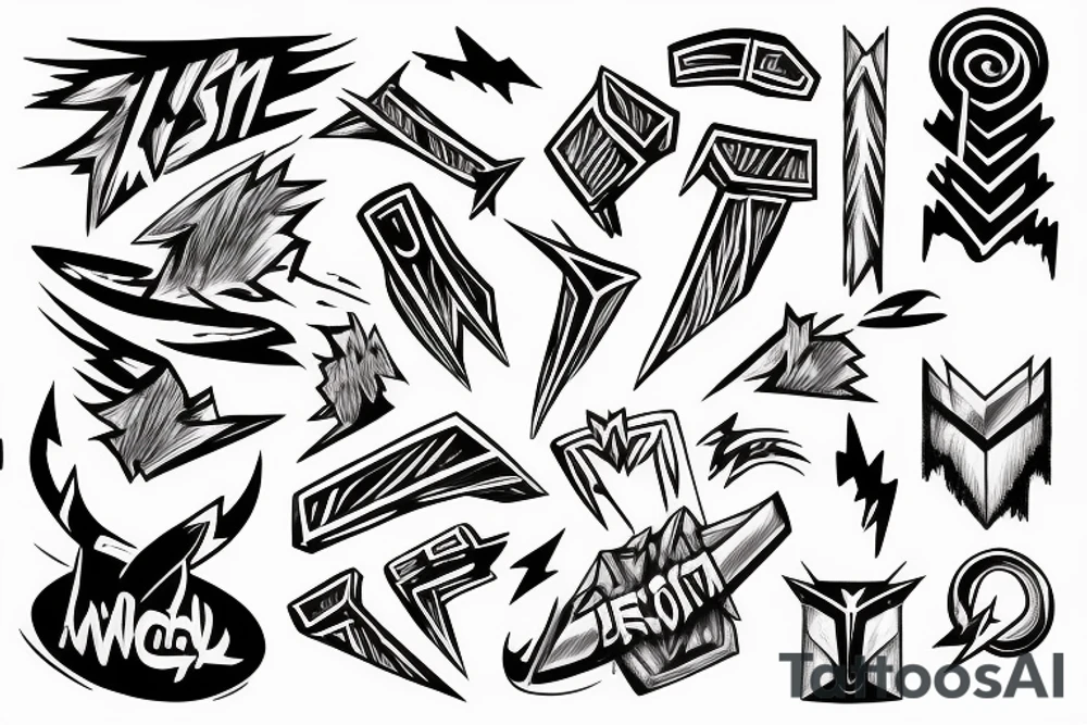 Thor Lightning bolt tattoo idea